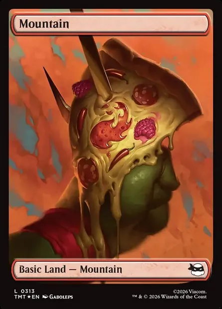 Mountain, Magic card TMT 313 — Teenage Mutant Ninja Turtles set