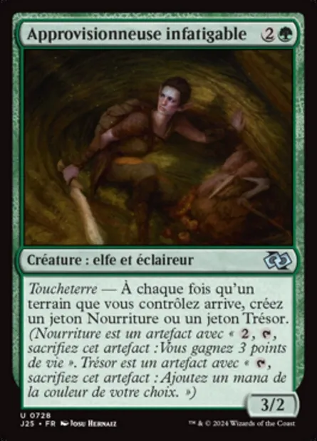 Approvisionneuse infatigable, carte Magic J25 728 — extension Foundations Jumpstart
