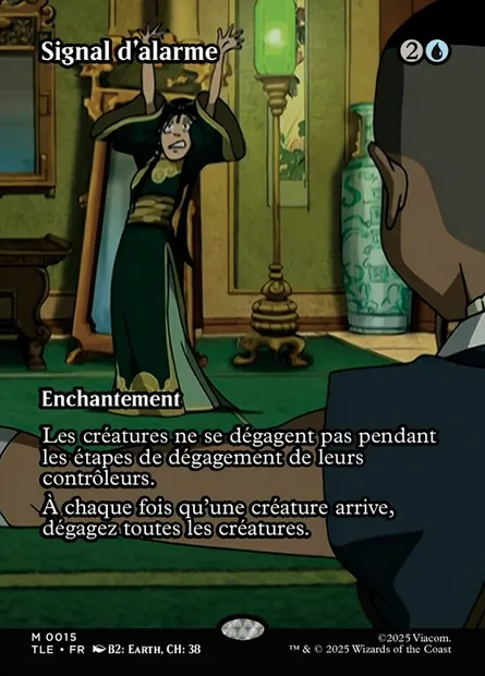 Signal d'alarme, carte Magic TLE 15 — extension Avatar: The Last Airbender Eternal