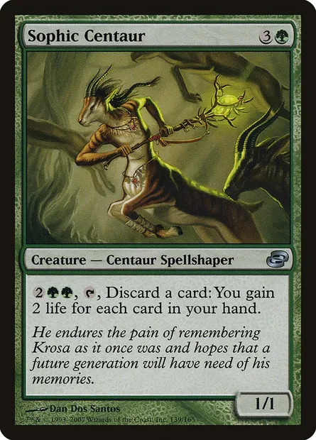 Sophic Centaur, Magic card PLC 139 — Planar Chaos set