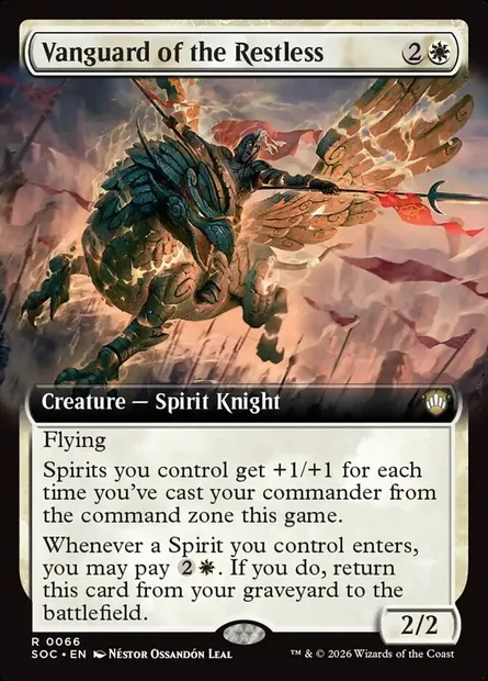 Vanguard of the Restless, Magic card SOC 66 — Secrets of Strixhaven Commander set