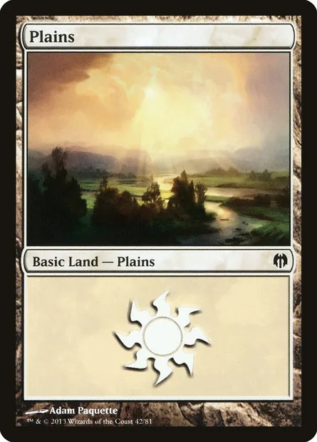 Plains, Magic card DDL 42 — Duel Decks: Heroes vs. Monsters set