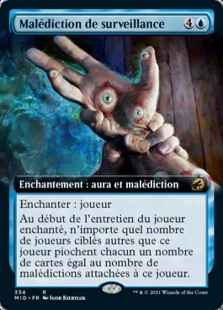 Malédiction de surveillance, carte Magic MID 334 — extension Innistrad : chasse de minuit