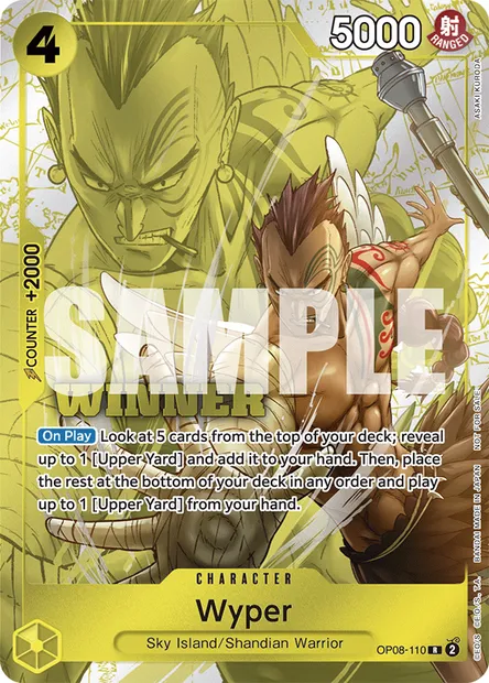 Wiper, carte One Piece OP08-110 — extension TWO LEGENDS