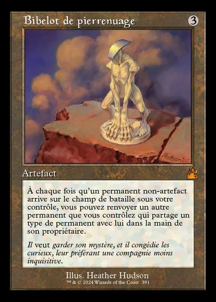 Bibelot de pierrenuage, carte Magic RVR 391 — extension Ravnica Remastered