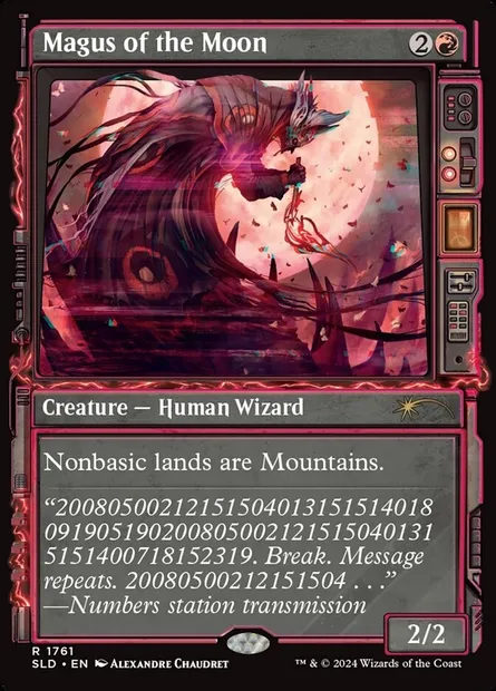 Mage de la lune, carte Magic SLD 1761 — extension Secret Lair Drop