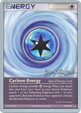 Énergie Cyclone, carte Pokémon WCD07 090-3 — extension World Championship Decks 2007