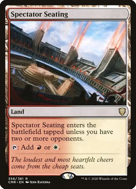 Spectator Seating, Magic card CMR 356 — Commander Legends set