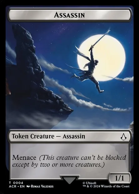Assassin, carte Magic TACR 4 — extension Assassin's Creed Tokens
