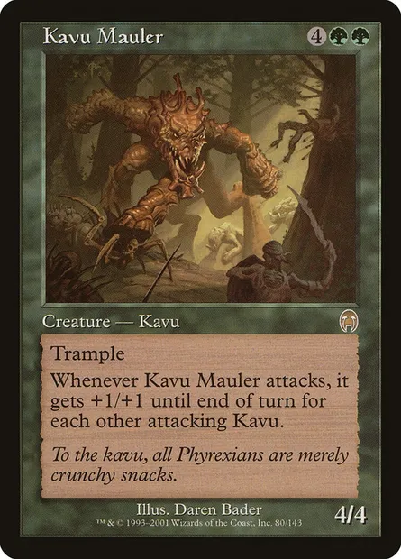 Kavu Mauler, Magic card APC 80 — Apocalypse set