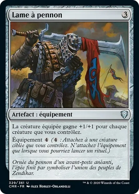 Lame à pennon, carte Magic CMR 329 — extension Commander Legends