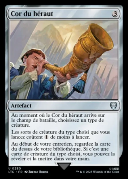 Cor du héraut, carte Magic LTC 280 — extension Tales of Middle-earth Commander