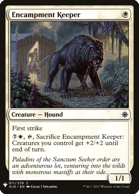 Encampment Keeper, Magic card PLST XLN-11 — The List set