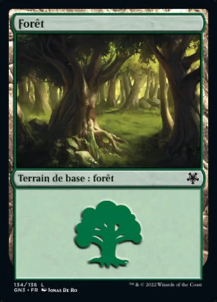 Forêt, carte Magic GN3 134 — extension Game Night: Free-for-All