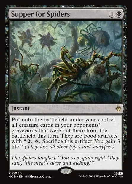 Supper for Spiders, Magic card HOB 86 — The Hobbit set