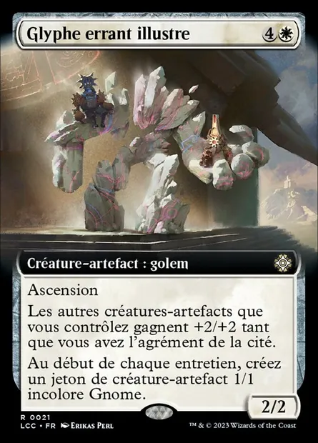 Glyphe errant illustre, carte Magic LCC 21 — extension The Lost Caverns of Ixalan Commander