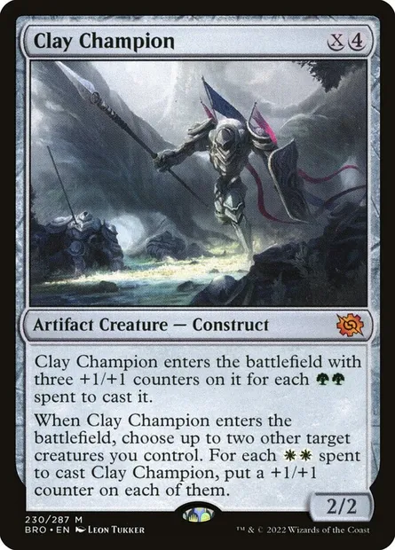 Clay Champion, Magic card BRO 230 — The Brothers' War set