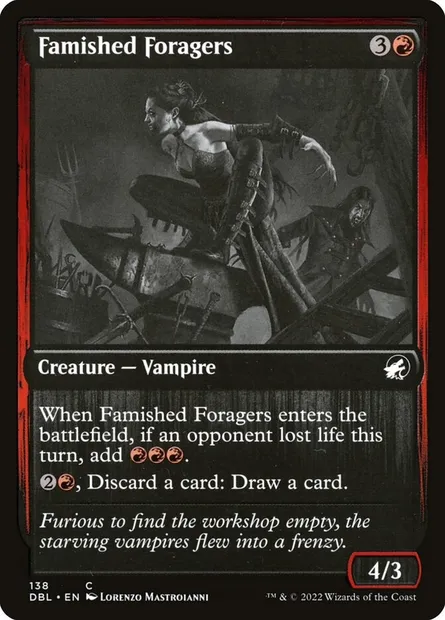 Chasseurs affamés, carte Magic DBL 138 — extension Innistrad : Double Programme