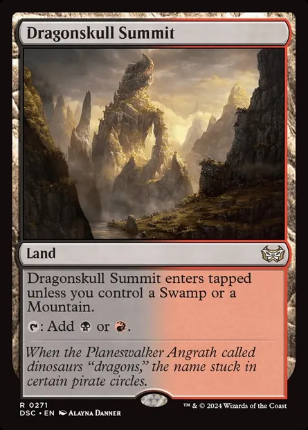 Dragonskull Summit, Magic card DSC 271 — Duskmourn: House of Horror Commander set