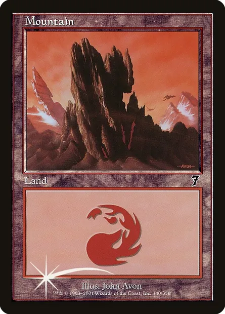 Mountain, Magic card 7ED 340★ — Seventh Edition set