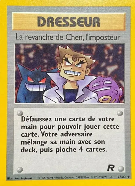 La revanche de Chen, l'imposteur, carte Pokémon TR 76 — extension Team Rocket