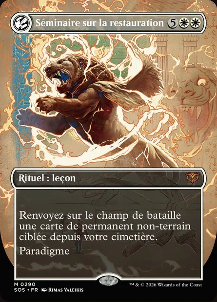 Séminaire sur la restauration, carte Magic SOS 290 — extension Secrets of Strixhaven