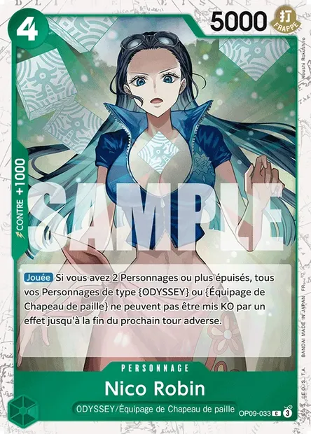 Nico Robin, carte One Piece OP09-033 — extension LES NOUVEAUX EMPEREURS