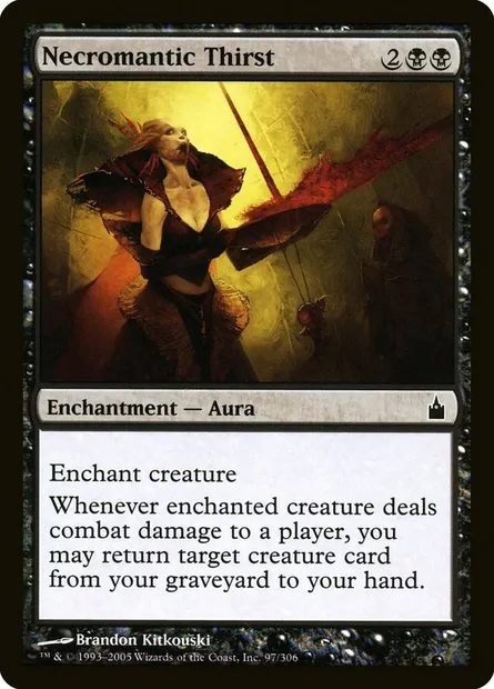 Necromantic Thirst, Magic card RAV 97 — Ravnica: City of Guilds set