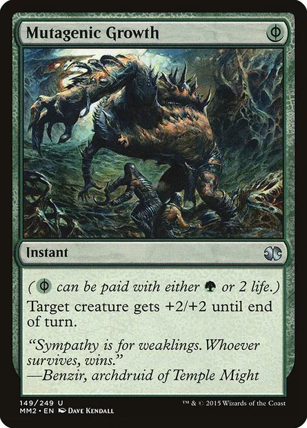 Mutagenic Growth, Magic card MM2 149 — Modern Masters 2015 set