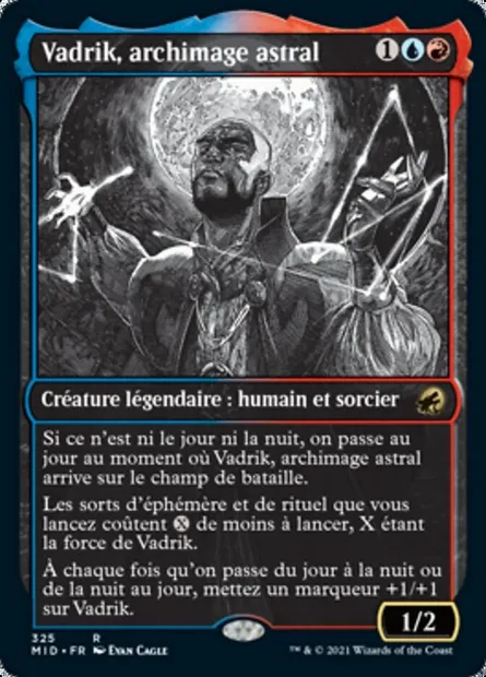 Vadrik, archimage astral, carte Magic MID 325 — extension Innistrad : chasse de minuit