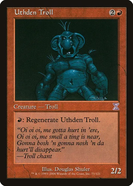 Uthden Troll, Magic card TSB 71 — Time Spiral Timeshifted set