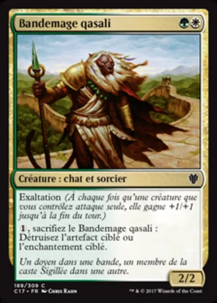 Bandemage qasali, carte Magic C17 189 — extension Commander 2017