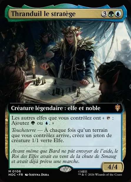 Thranduil le stratège, carte Magic HOC 106 — extension The Hobbit Eternal