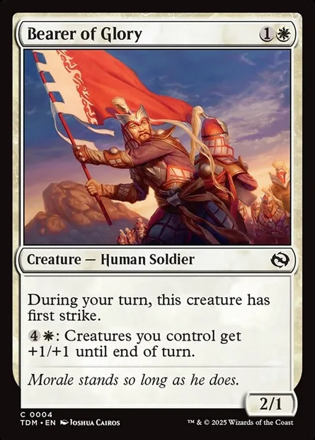 Bearer of Glory, Magic card TDM 4 — Tarkir: Dragonstorm set