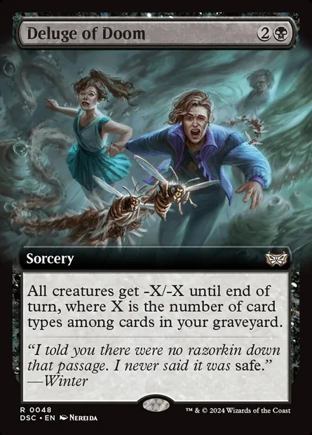 Deluge of Doom, Magic card DSC 48 — Duskmourn: House of Horror Commander set