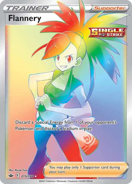 Flannery, Pokémon card CRE 215 — Chilling Reign set