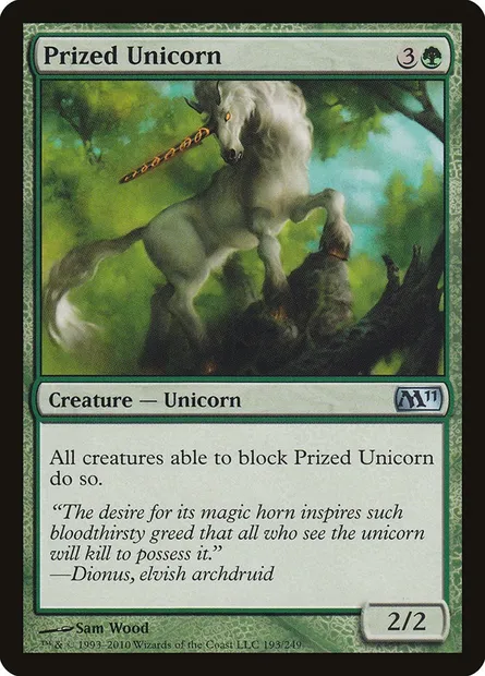 Prized Unicorn, Magic card M11 193 — Magic 2011 set