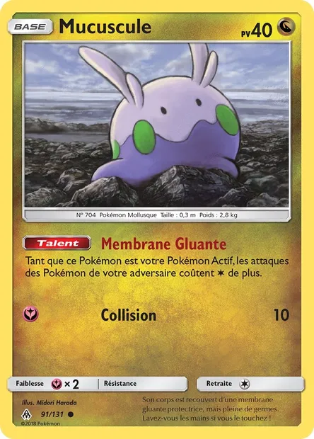 Mucuscule, carte Pokémon FLI 91 — extension Lumière Interdite