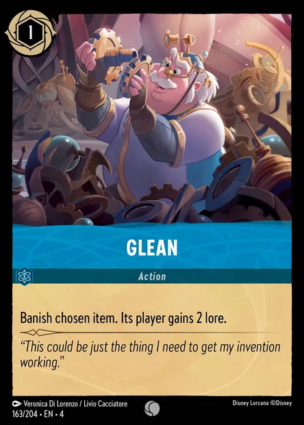 Glean, Disney Lorcana card CH4-163 — Ursula's Return set