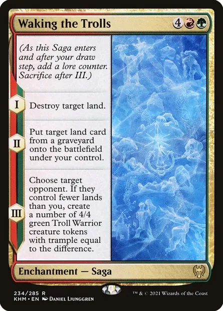 Waking the Trolls, Magic card KHM 234 — Kaldheim set