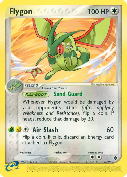 Flygon, Pokémon card DR 15 — Dragon set