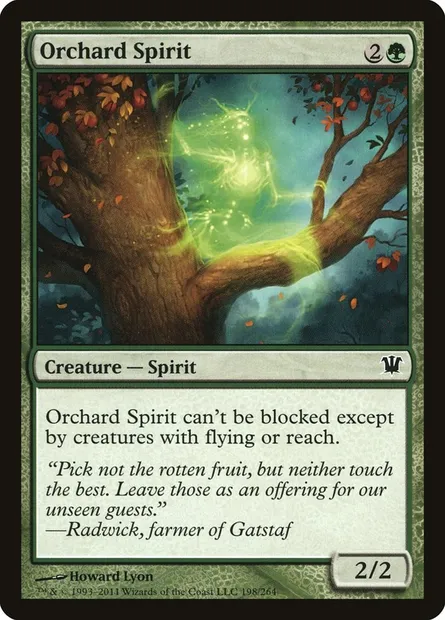 Orchard Spirit, Magic card ISD 198 — Innistrad set
