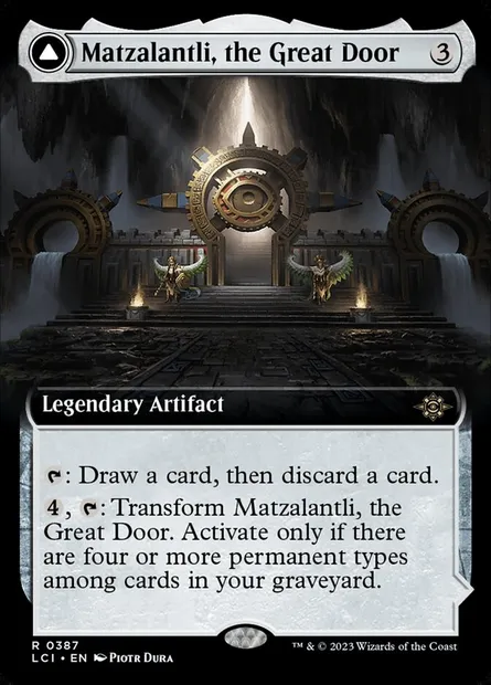 Matzalantli, the Great Door // The Core, Magic card LCI 387 — The Lost Caverns of Ixalan set