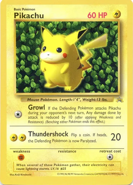 Pikachu, carte Pokémon CoroCoro 025-3 — extension CoroCoro Promo