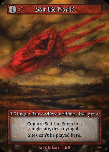 Salt the Earth, Sorcery card GOT 301 — Gothic set