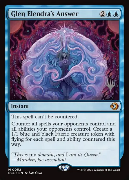 Glen Elendra's Answer, Magic card PECL 52p — Lorwyn Eclipsed Promos set