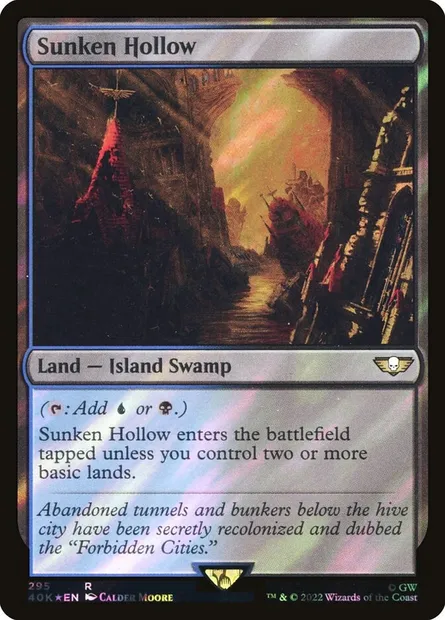 Sunken Hollow, Magic card 40K 295★ — Warhammer 40,000 Commander set
