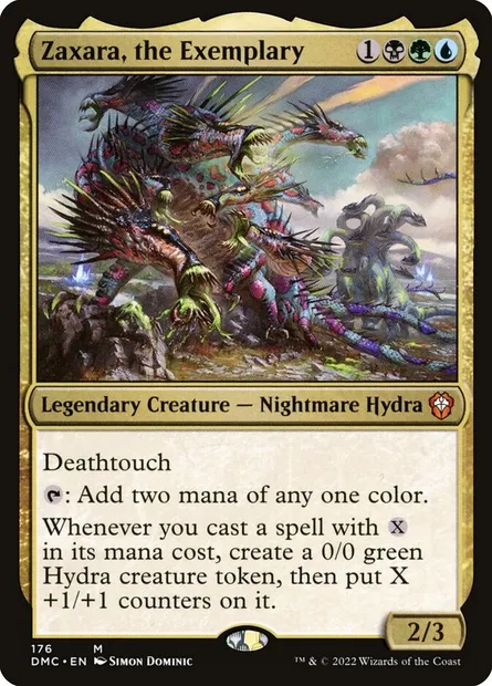 Zaxara, the Exemplary, Magic card DMC 176 — Dominaria United Commander set