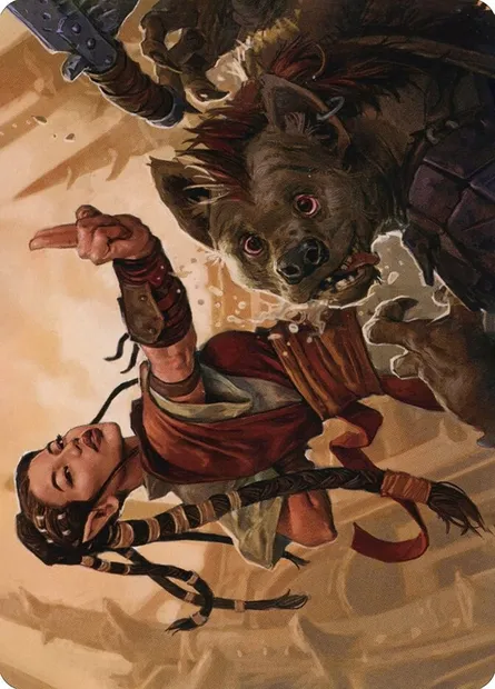 Half-Elf Monk // Half-Elf Monk, carte Magic AAFR 28 — extension Adventures in the Forgotten Realms Art Series