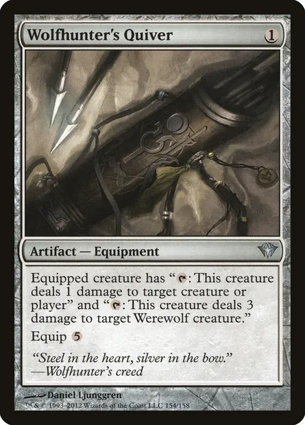 Wolfhunter's Quiver, Magic card DKA 154 — Dark Ascension set
